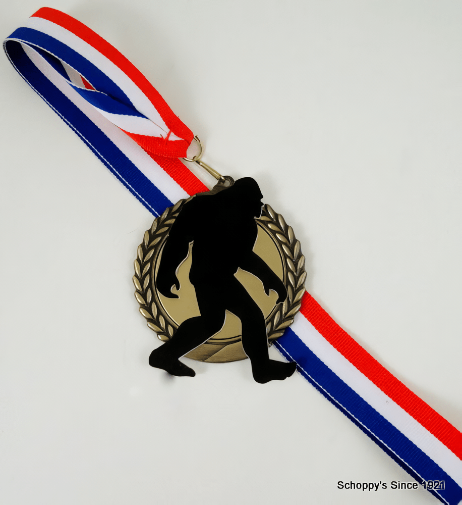Bigfoot Medal - Your Choice of Neck Ribbon Color - Schoppy's Since 1921