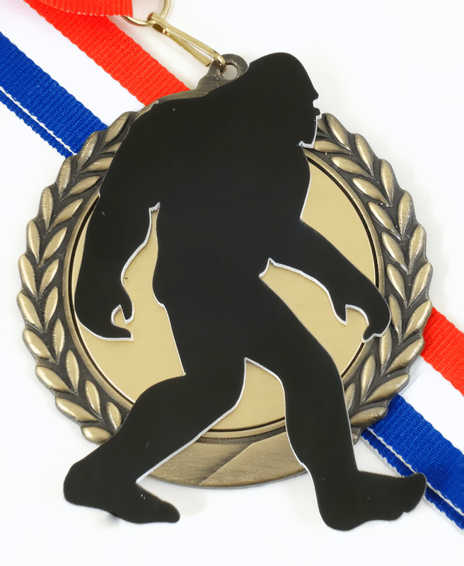 Bigfoot Medal - Your Choice of Neck Ribbon Color - Schoppy&