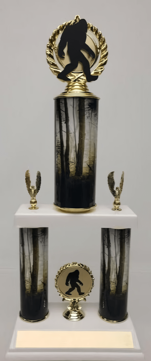 Bigfoot Our Biggest Trophy on Double Custom Column - Schoppy&