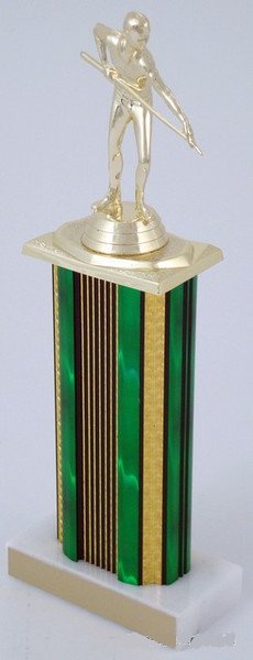 Billiards Column Trophy