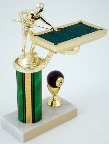 Billiards Trophy with Table-Trophies-Schoppy's Since 1921