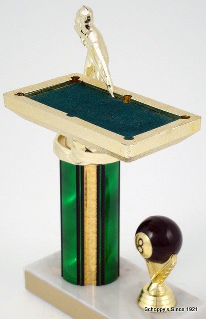 Billiards Trophy with Table-Trophies-Schoppy's Since 1921