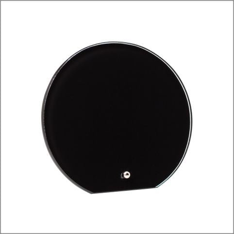 Black Glass Circle Plaque - Schoppy's Since 1921