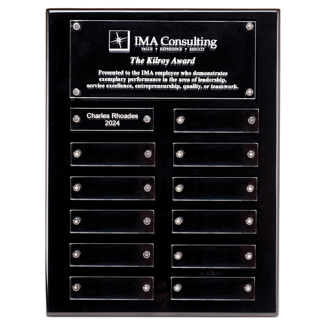 Black High Gloss Perpetual Plaque - Schoppy's Since 1921