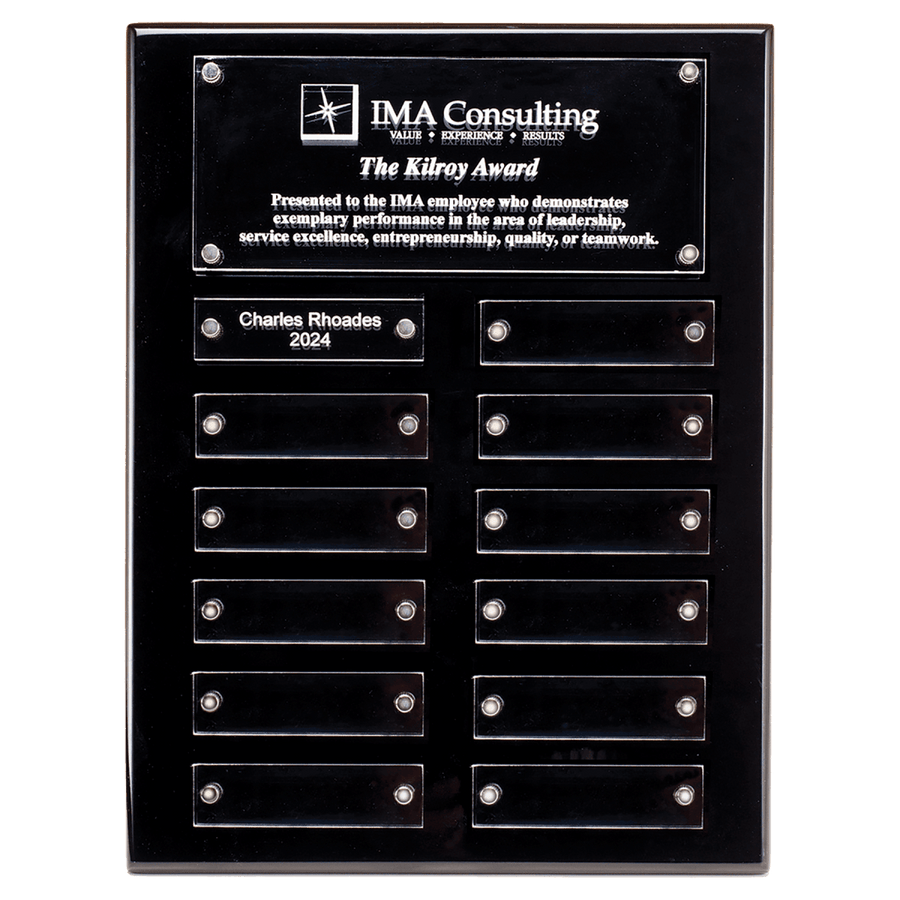 Black High Gloss Perpetual Plaque - Schoppy's Since 1921