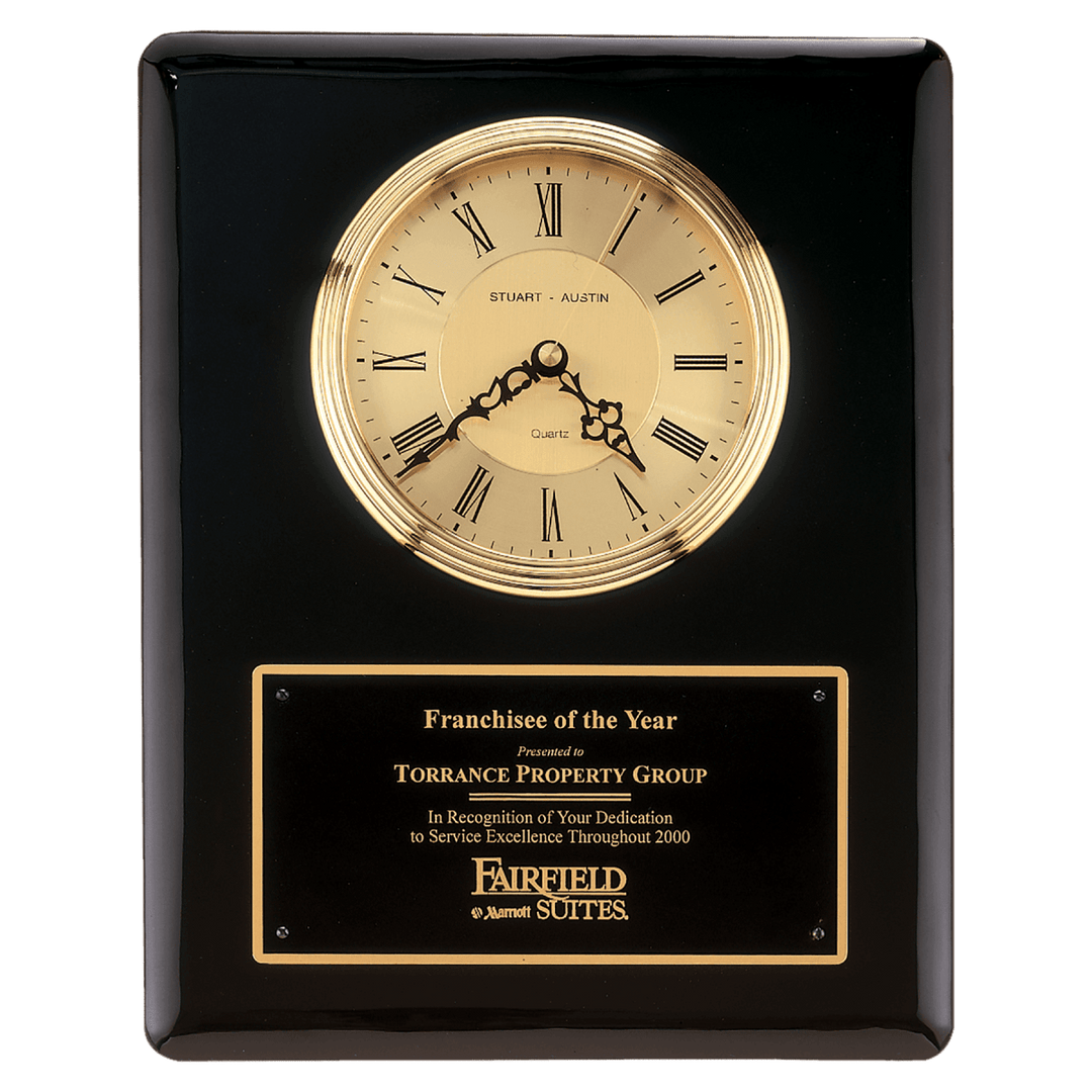 Black Piano Finish Wall Clock - Schoppy's Since 1921