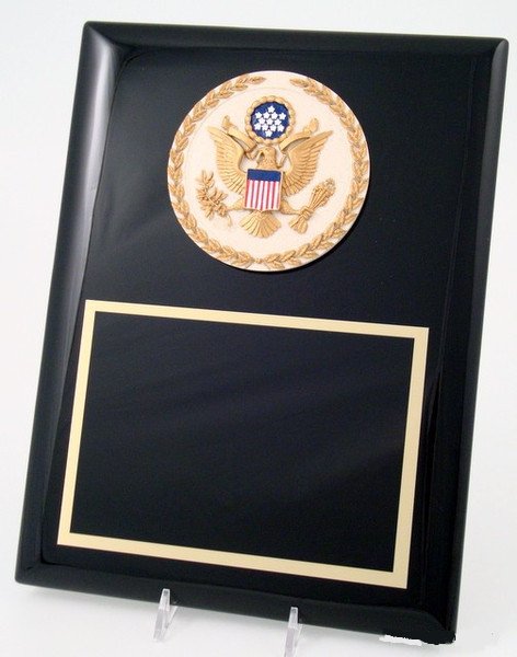 Black Plaque Piano Finish, Great Seal of U.S. - Schoppy's Since 1921