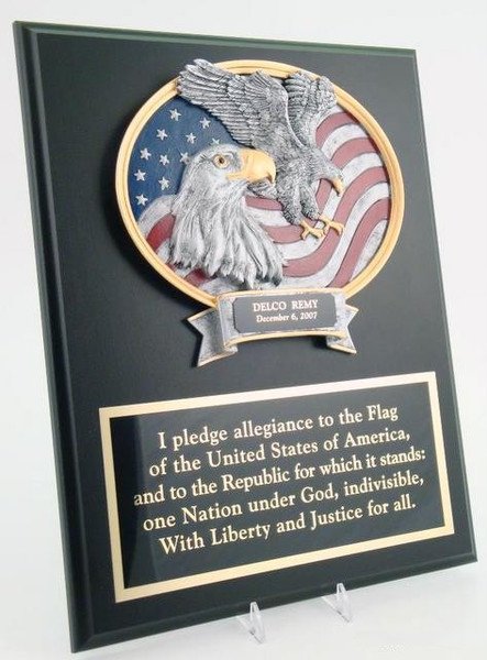 Black Plaque with Eagle Resin - Schoppy's Since 1921