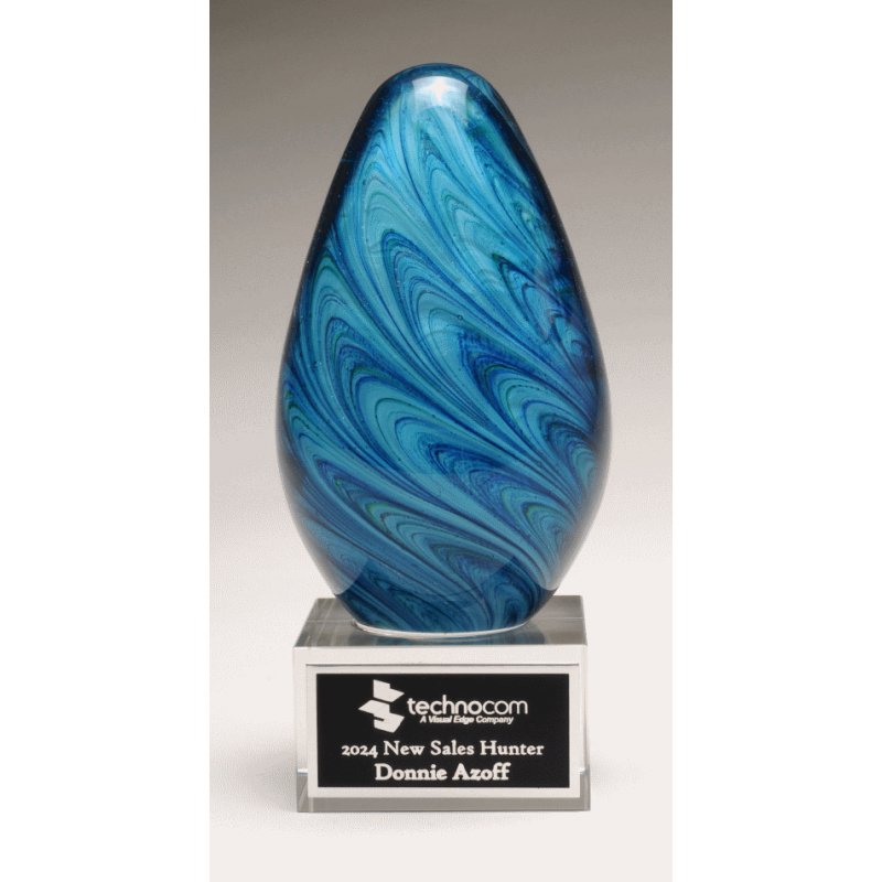 Blue and Green Art Glass Award - Schoppy's Since 1921