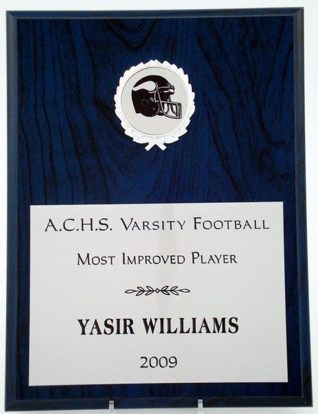 Blue Wood Grain Medallion Holder Plaque - Schoppy's Since 1921