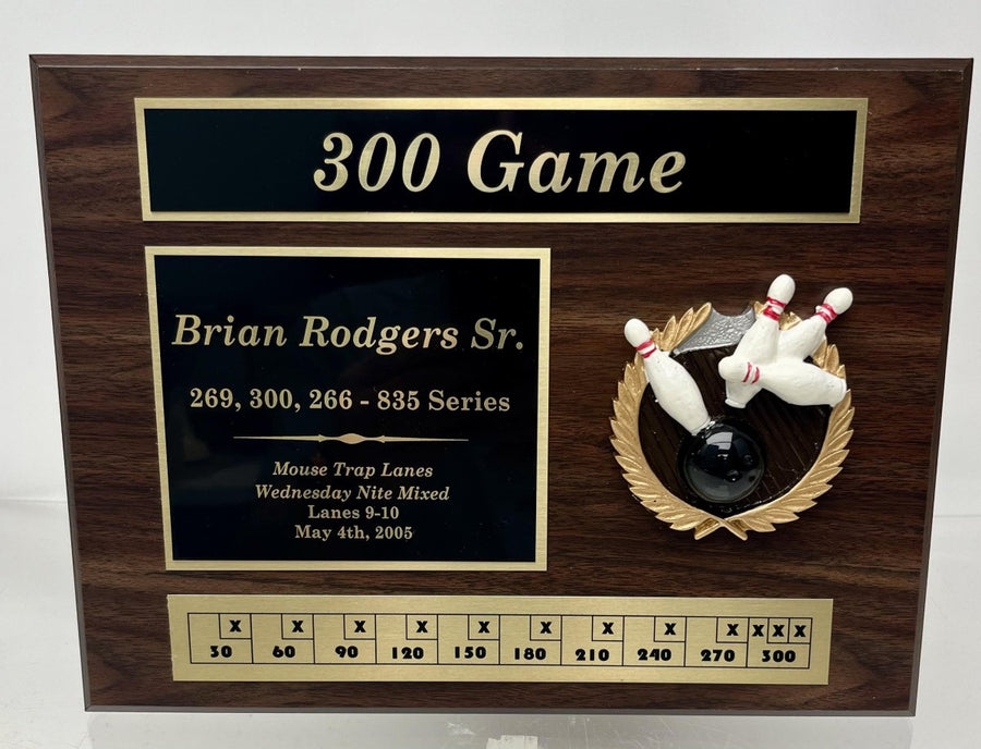 Bowling Plaque - Schoppy's Since 1921