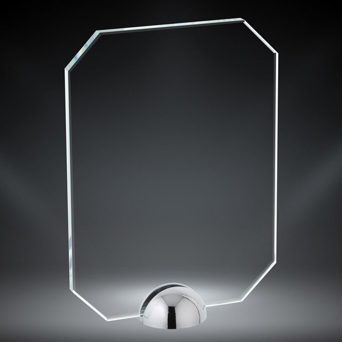 Boxwood Glass Award with Chrome Metal Stand - Schoppy's Since 1921