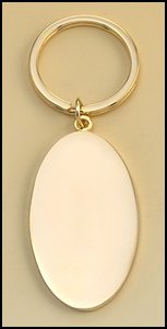 Brass Oval Keyring - Schoppy's Since 1921