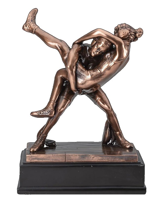 Bronze Female Wrestling Resin - Schoppy's Since 1921