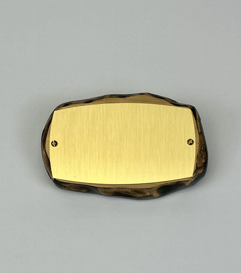 Bronze Stone with Brass Plate - Schoppy&