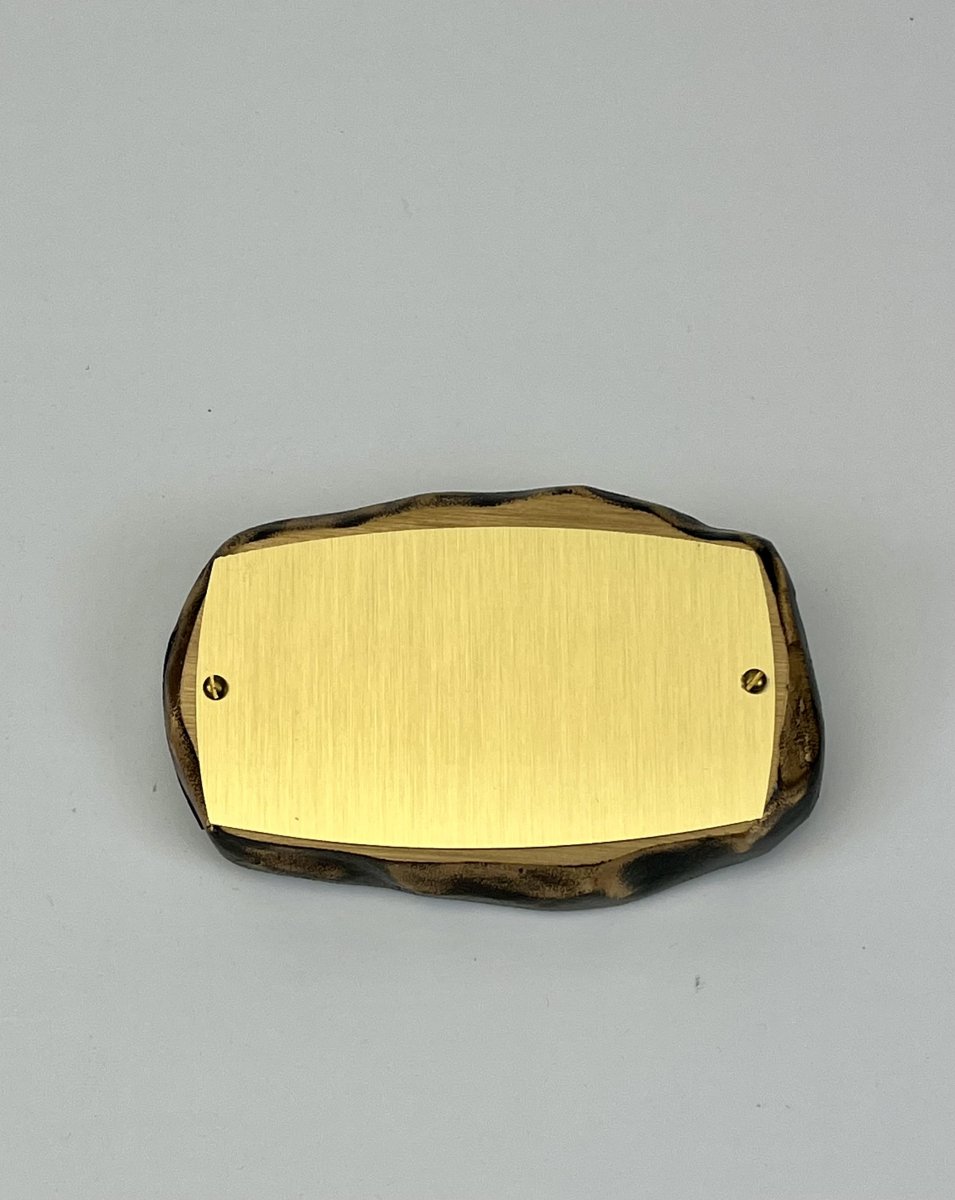 Bronze Stone with Brass Plate - Schoppy's Since 1921