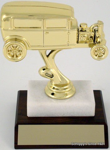 Open Hood Hot Rod Trophy on Marble Base-Trophies-Schoppy's Since 1921