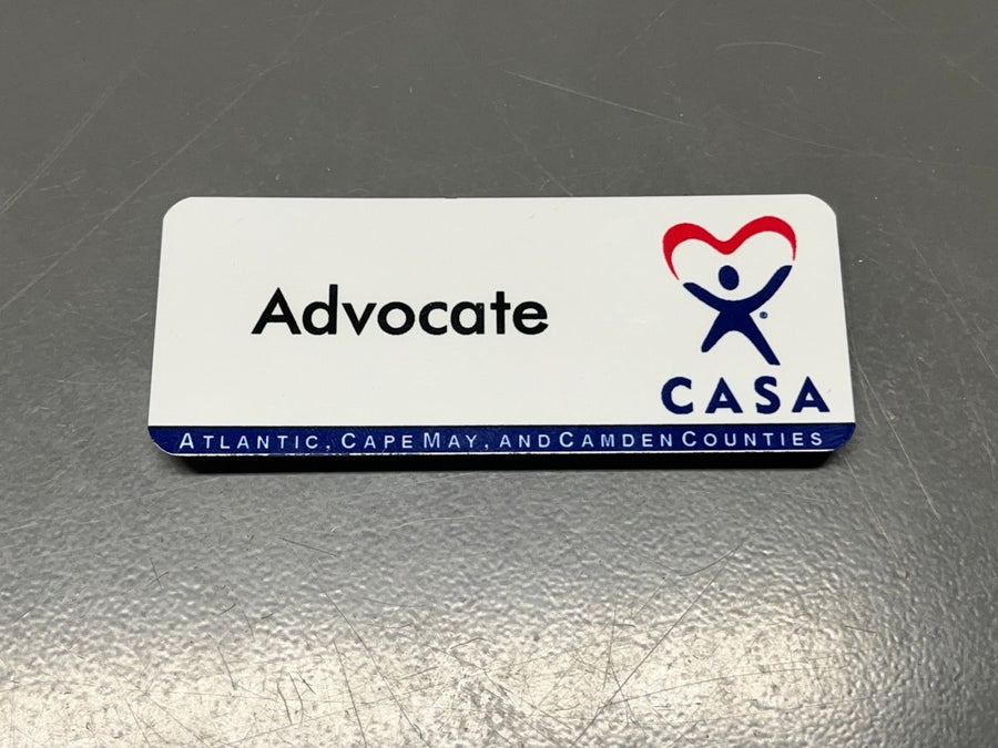CASA Name Badge with White Rounded Corners 3.5" X 1.375" - Schoppy's Since 1921
