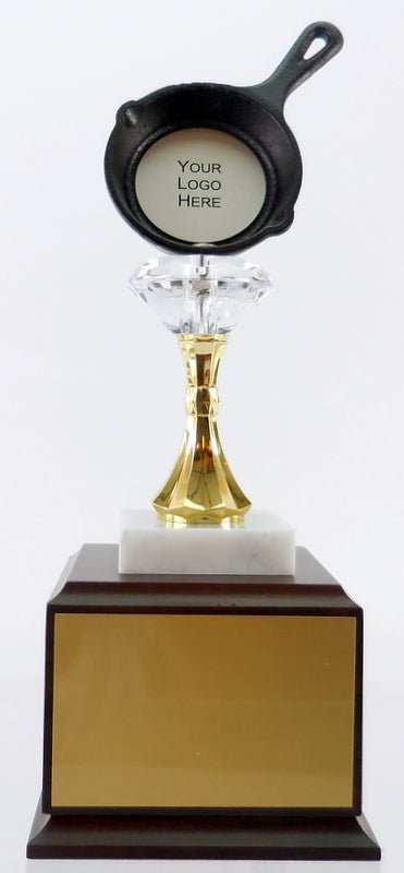 Cast Iron Pan Diamond Riser Perpetual Logo Trophy - Schoppy's Since 1921