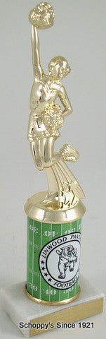 Cheer Trophy with Custom Round Column-Trophies-Schoppy's Since 1921