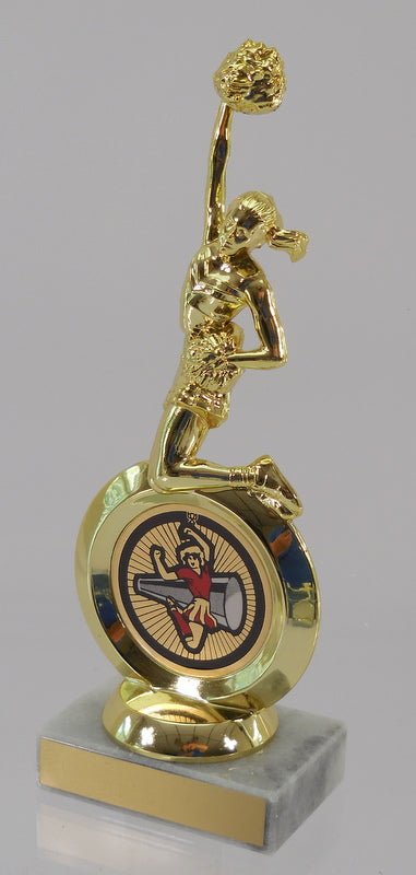 Cheerleader Logo Insert Figure Trophy - Schoppy's Since 1921