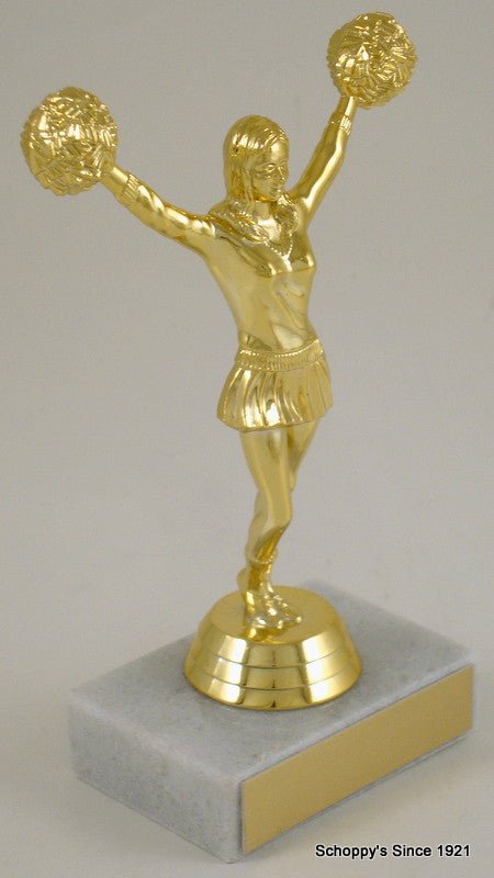 Cheerleading Double Pom Pom Trophy-Trophy-Schoppy's Since 1921