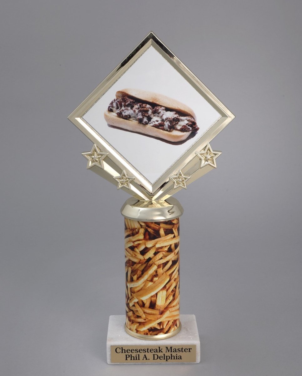 Cheesesteak Custom Column Trophy - Schoppy's Since 1921