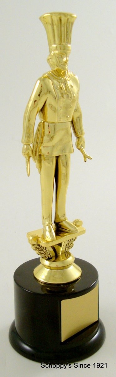 Chef Trophy Figure On Black Round Base - Schoppy's Since 1921