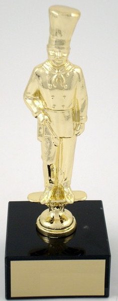 Chef Trophy Metal Figure on Black Marble Base-Trophies-Schoppy's Since 1921