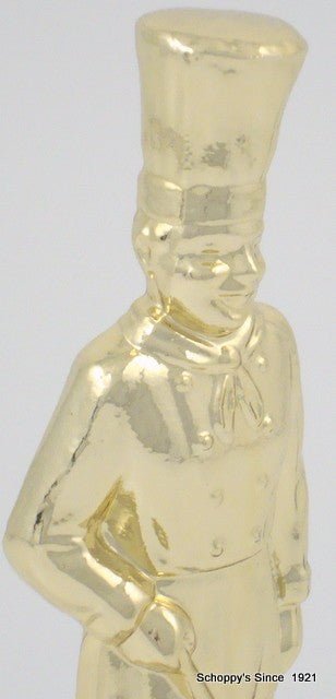 Chef Trophy Metal Figure on Black Marble Base-Trophies-Schoppy's Since 1921