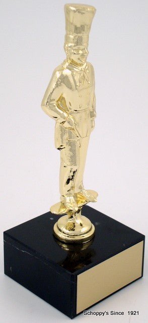 Chef Trophy Metal Figure on Black Marble Base - Schoppy's Since 1921