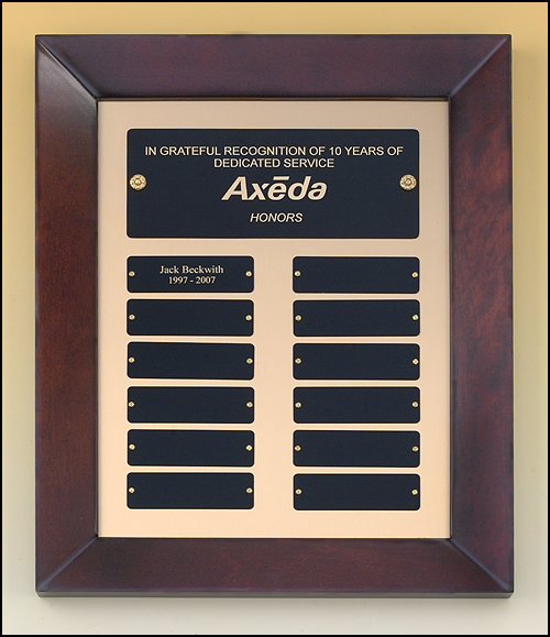 Cherry Wood Finish 12" x 15" Perpetual Plaque - Schoppy's Since 1921