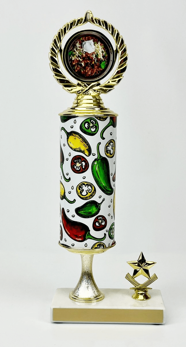 Chili Pepper Logo Grandmaster Trophy - Schoppy&