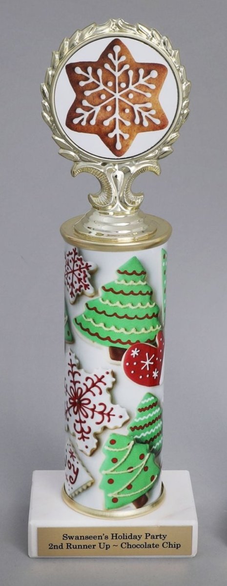 Christmas Cookie Column Trophy - Schoppy's Since 1921