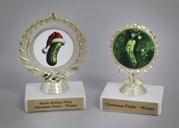 Christmas Pickle Logo Trophy - Schoppy's Since 1921