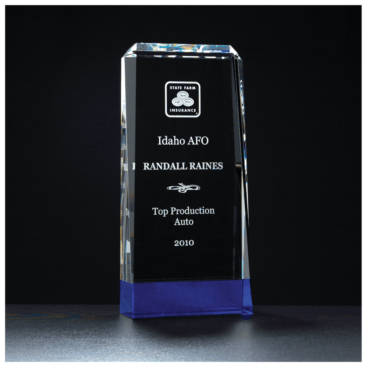 Clear Crystal with Cobalt Blue Crystal Base - Schoppy's Since 1921