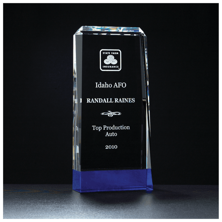 Clear Crystal with Cobalt Blue Crystal Base - Schoppy's Since 1921