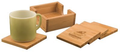 Coaster Set of 4 - Bamboo - Schoppy's Since 1921