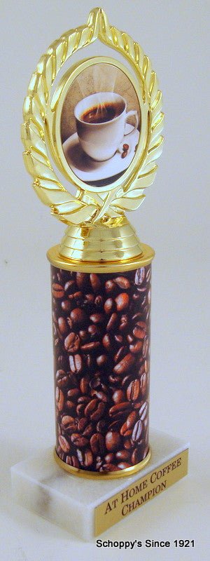 Coffee Custom Column Trophy - Schoppy's Since 1921