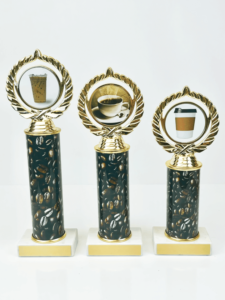 Coffee Custom Column Trophy - Schoppy&