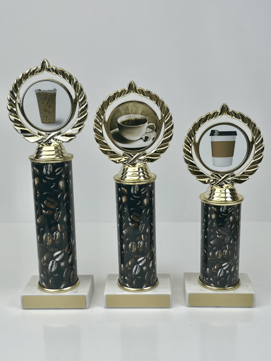 Coffee Custom Column Trophy - Schoppy&