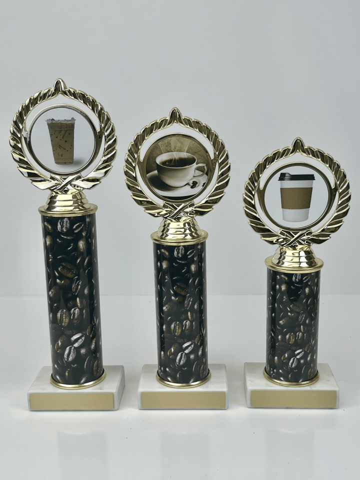 Coffee Custom Column Trophy - Schoppy&