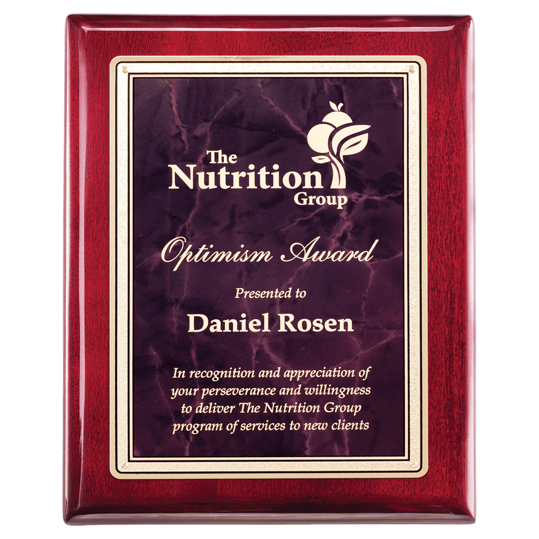 Colored Marble Gold Florentine Border on Rosewood Piano - Finish Plaque - Schoppy&