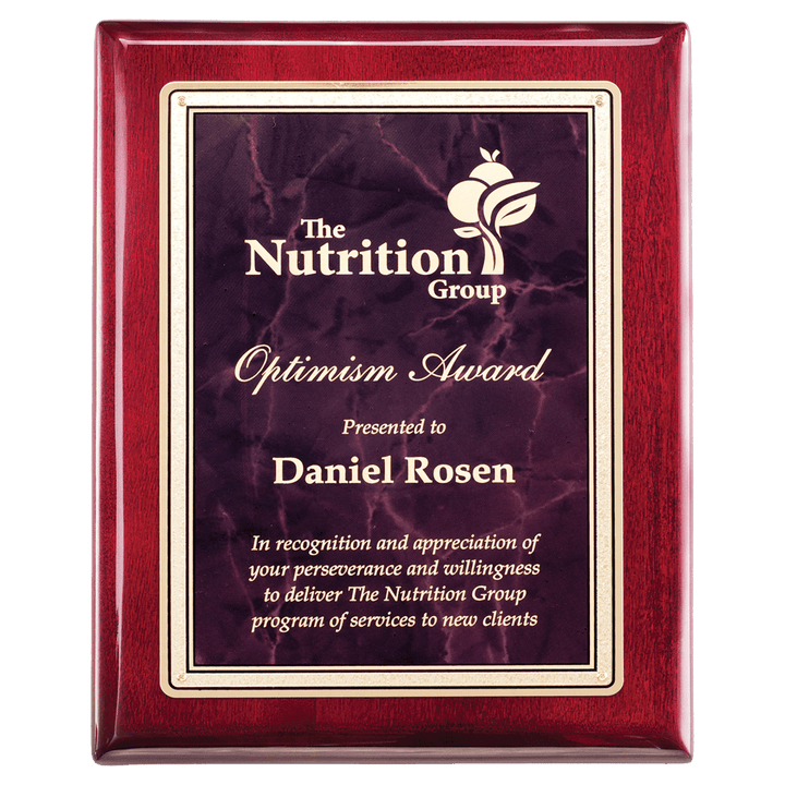 Colored Marble Gold Florentine Border on Rosewood Piano - Finish Plaque - Schoppy&