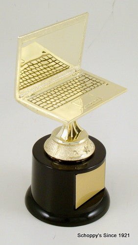 Computer Trophy on Black Round Base - Schoppy's Since 1921