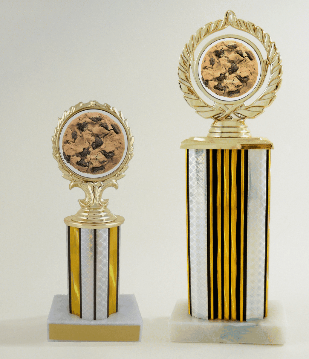 Cookie Logo Column Trophy - Schoppy's Since 1921