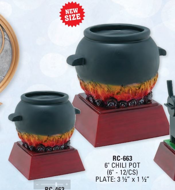 Cooking Chili Pot Resin-Trophies-Schoppy's Since 1921