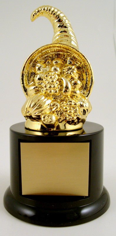 Cornucopia Trophy On Black Round Base - Schoppy's Since 1921