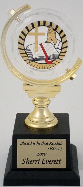 Cross and Bible Spinner-Trophies-Schoppy's Since 1921