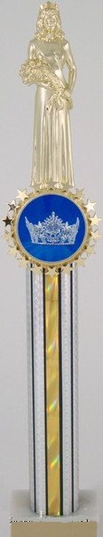 Crown Logo Column Trophy - Schoppy's Since 1921